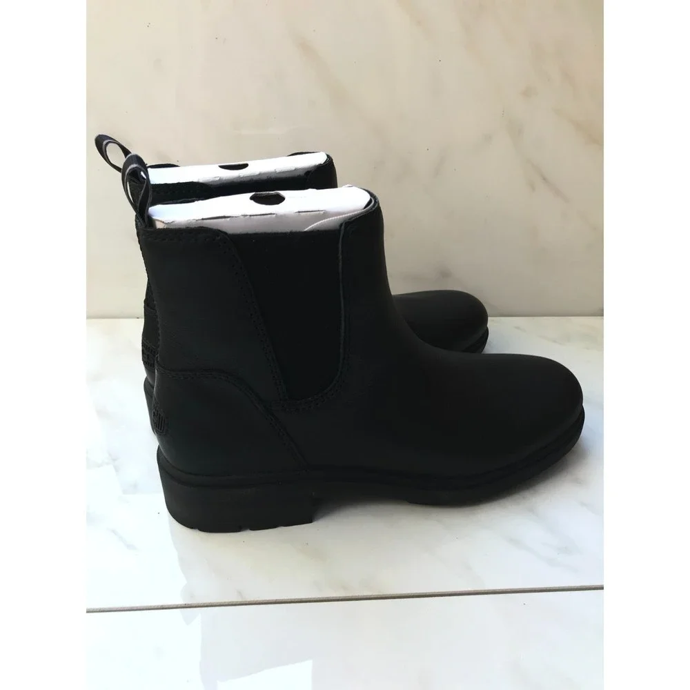 $150 UGG Women's Harrison Chelsea Fashion Boot, Black Leather, 10 - Picture 8 of 8